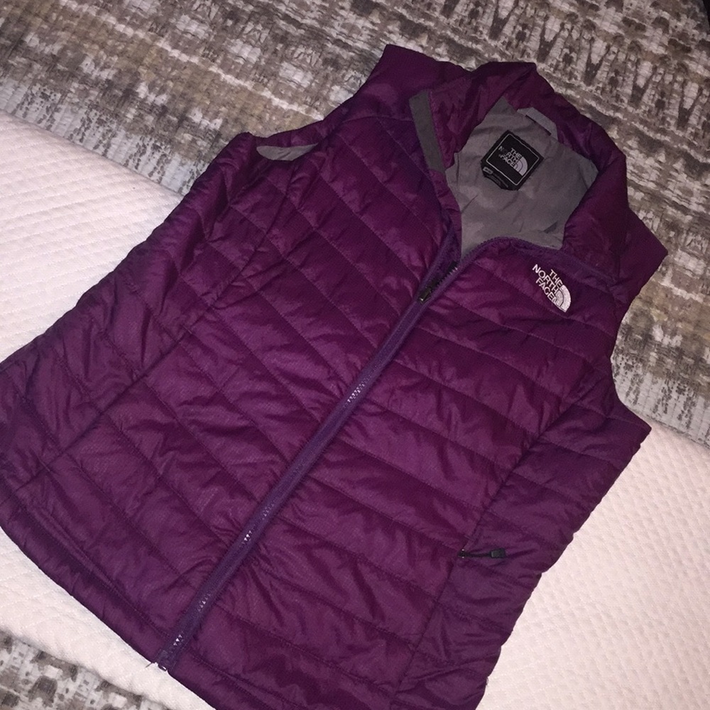 Purple North Face Puffer Vest
